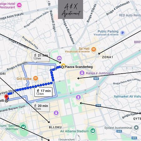 A&X Lovely And Central Apartment - 24H Self Check-In تيرانا المظهر الخارجي الصورة